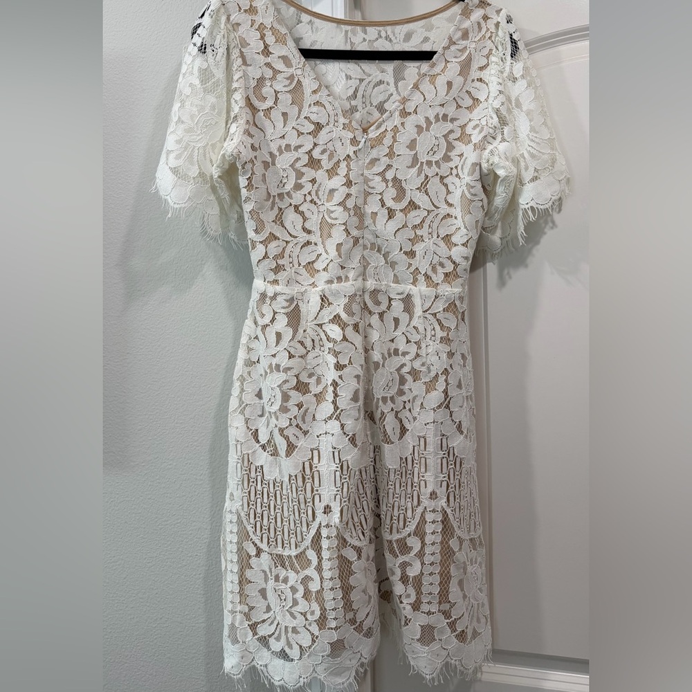 Lulus White Lace Dress - Picture 2 of 3